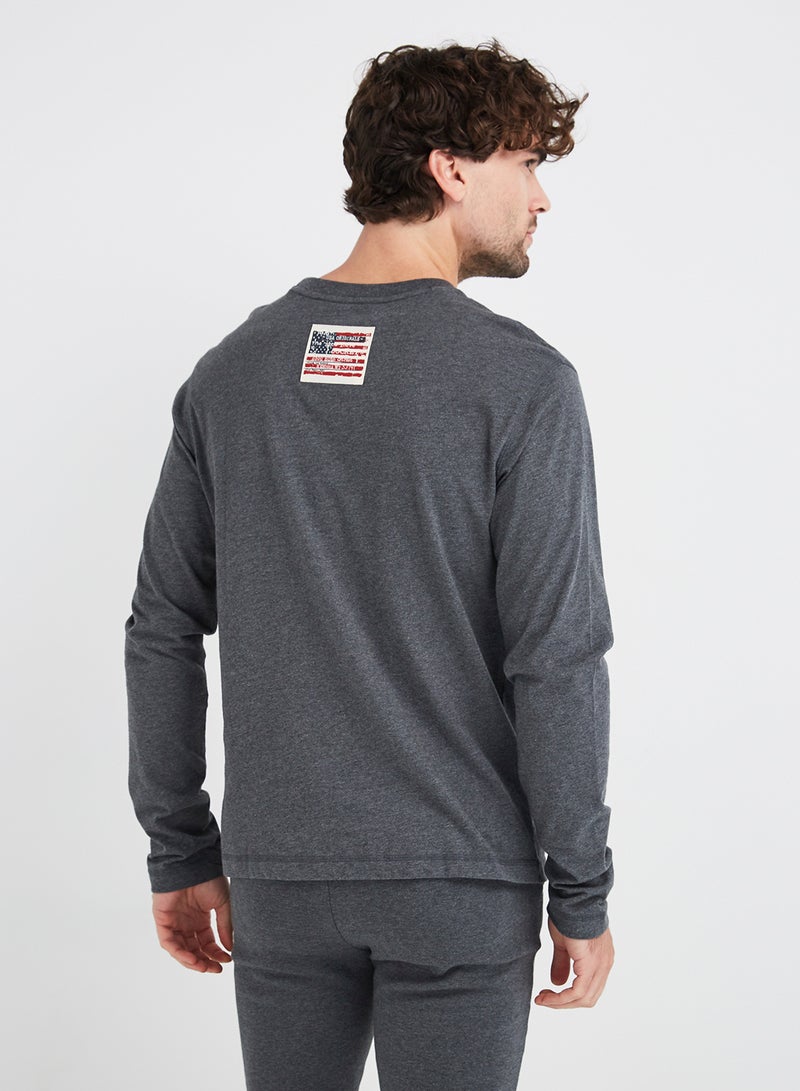JOCKEY Slim Fit Track Pants Charcoal Melange - Image 3