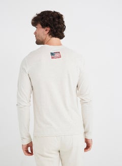 JOCKEY Crew Neck T-Shirt Cream  - Image 2
