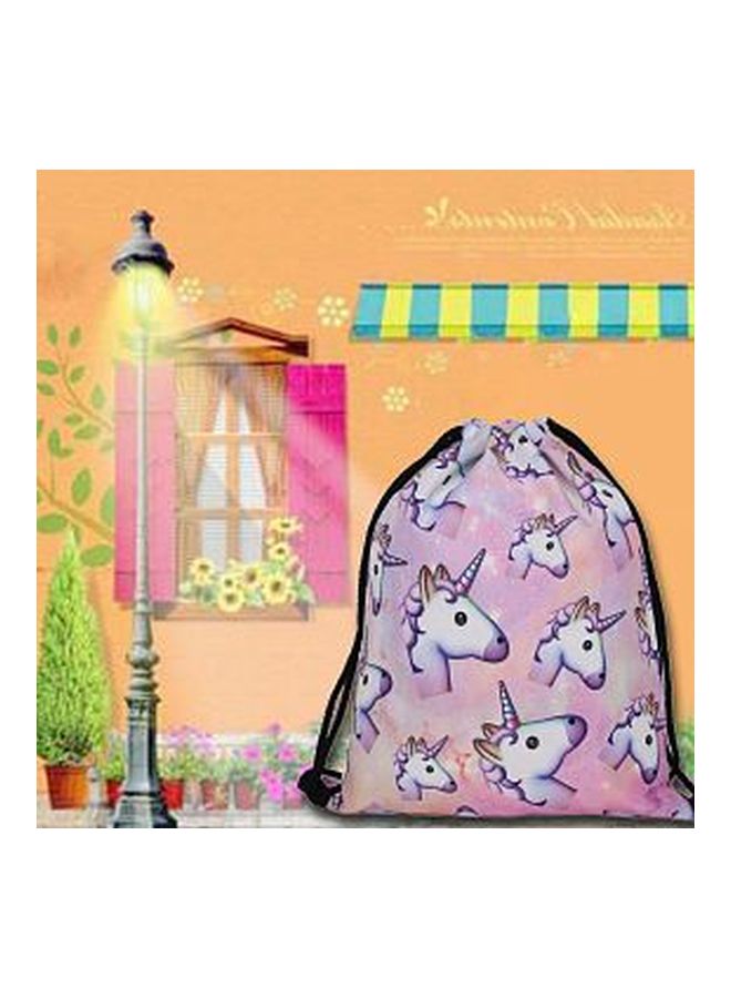 Horse Printed Sack Pack Pink/White - Image 2