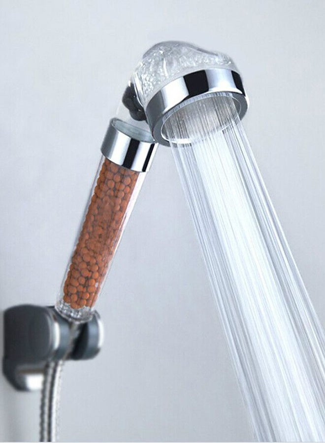 Generic Water Saving Shower Head With Filter Silver/Clear 27.6cm  - Image 3