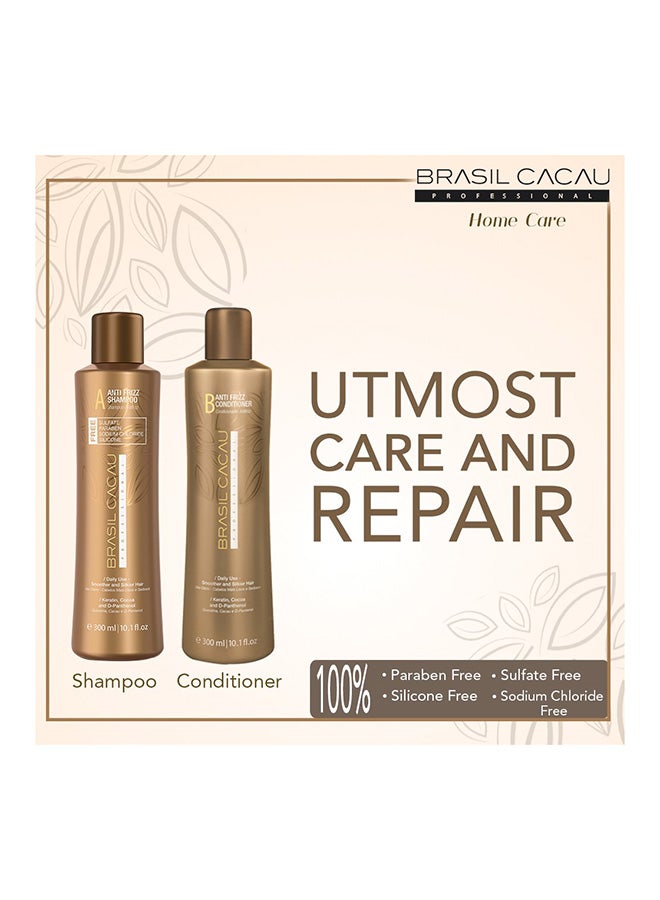 Brasil Cacau 2-Piece Anti-Frizz Shampoo And Conditioner Brown (2x 300 ml)  - Image 4