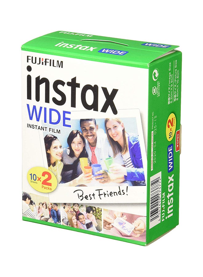 FUJIFILM Instax film Wide 20 Sheet White  - Image 1