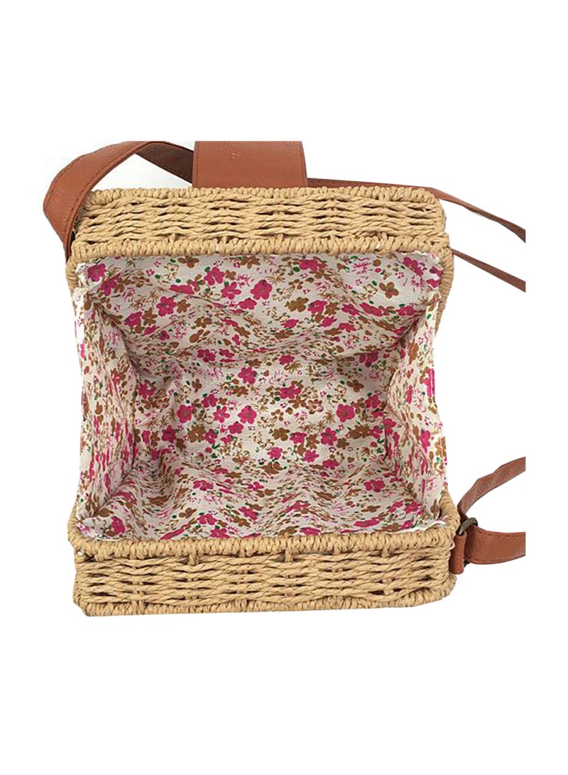 Generic - Handmade Straw Bag Camel - Image 1