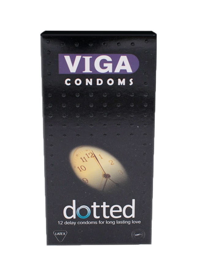 VIGA - 12-Piece Dotted Delay Condoms - Image 1
