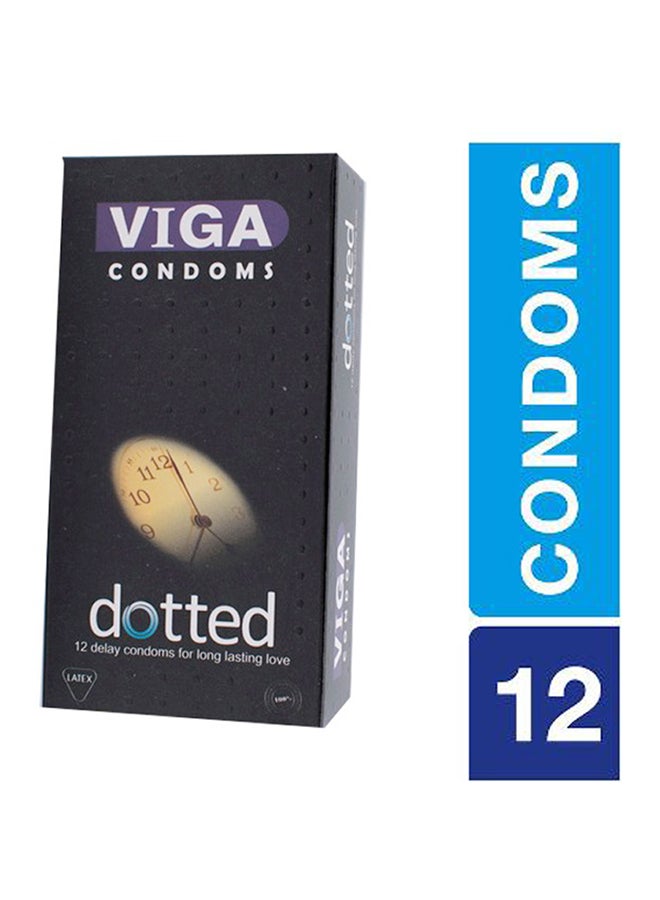 VIGA - 12-Piece Dotted Delay Condoms - Image 1