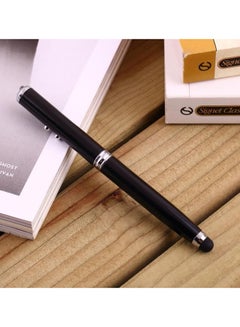 Generic 4-In-1 Laser Pointer Stylus Ball Pen With LED Torch Black  - Image 2