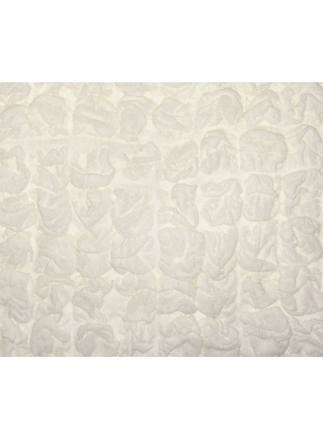 Fabienne 6-Piece Turkish Cotton Stretchable Chair Covers White 100x50centimeter  - Image 2