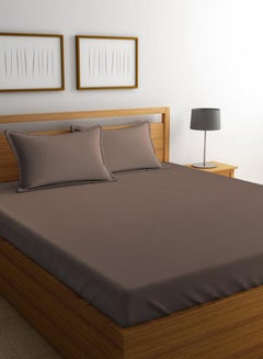Portico New York Percale Duvet Cover Cotton Brown  - Image 1