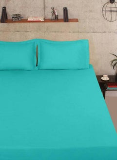 Portico New York Percale Duvet Cover Cotton Green  - Image 2
