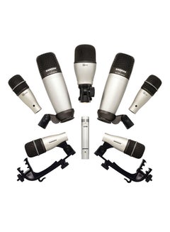 Samson 8-Piece Drum Mic Set Silver 