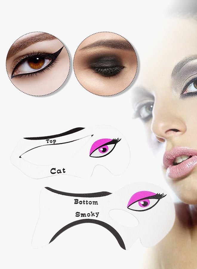 طقم من محدد العيون كات ومرسام عيون سموكي من قطعتين أبيض - Image 2