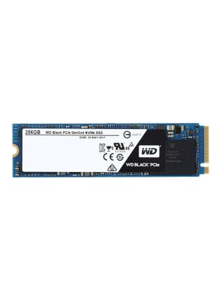 محرك أقراص SSD سعة 256 جيجابايت وسرعة أداء 8 جيجابت في الثانية وبواجهة PCIe وعامل شكل M.2 2280 ويدعم تقنية NVMe، لون أسود طراز WDS256G1X0C أسود - v1551958254/N21472556A_1