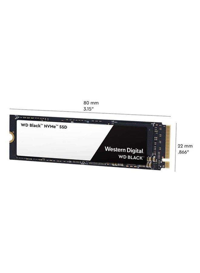 WD - WD Black 500GB High-Performance NVMe PCIe M.2 2280 SSD - Gen3, 8 Gb/s - WDS500G2X0C black - Image 1