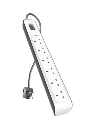 Surge Protection Strip 6 X 2.4Amp With Power Cord White 2meter - v1551958273/N21472626A_1