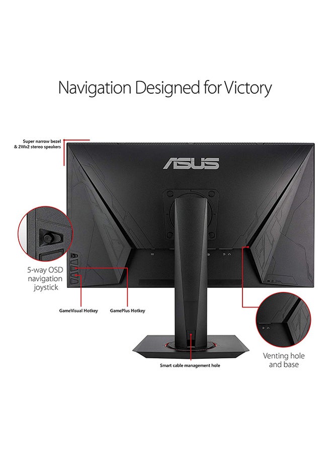 24.5 Inch  ROG Swift PG258Q LED E-Sports Gaming Monitor With FHD Display And Nvidia G-Sync, 240Hz, 1ms Black