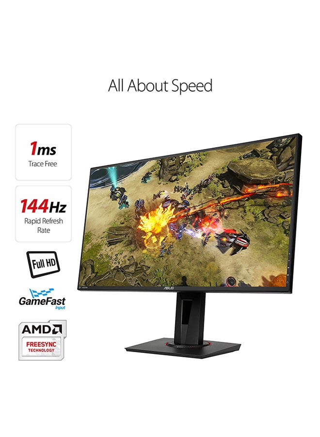 24.5 Inch  ROG Swift PG258Q LED E-Sports Gaming Monitor With FHD Display And Nvidia G-Sync, 240Hz, 1ms Black