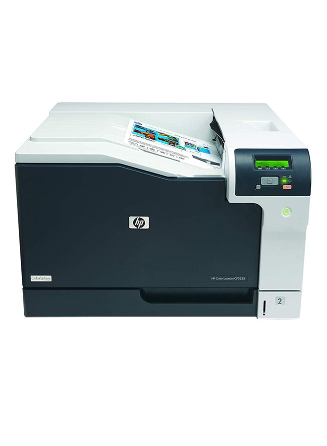 HP - CP5225dn LaserJet Professional Color Laser Printer With 600x600 dpi 20 ppm Print Speed Automatic Duplex Printing Two-Line LCD Display And 350 Sheets Input Capacity USB 2.0 & ETH CE712A White - Image 1