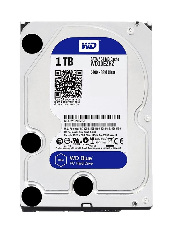دبليو دي محرك أقراص صلبة خارجي للكمبيوتر المكتبي، طراز WD10EZRZ 1.0 TB 