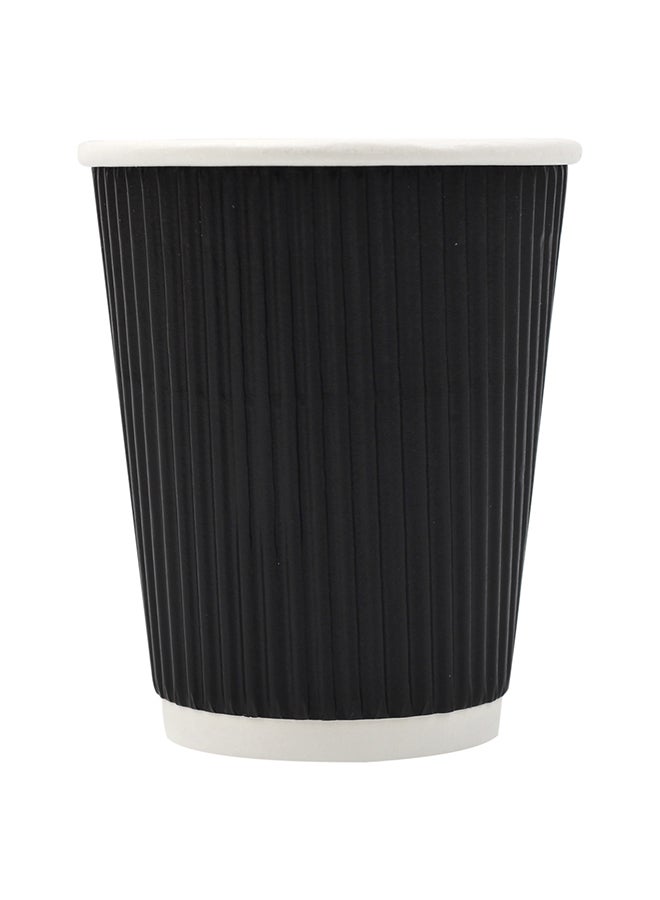 Squarehead 60 Piece Rippled Paper Cup Set Black  - Image 2
