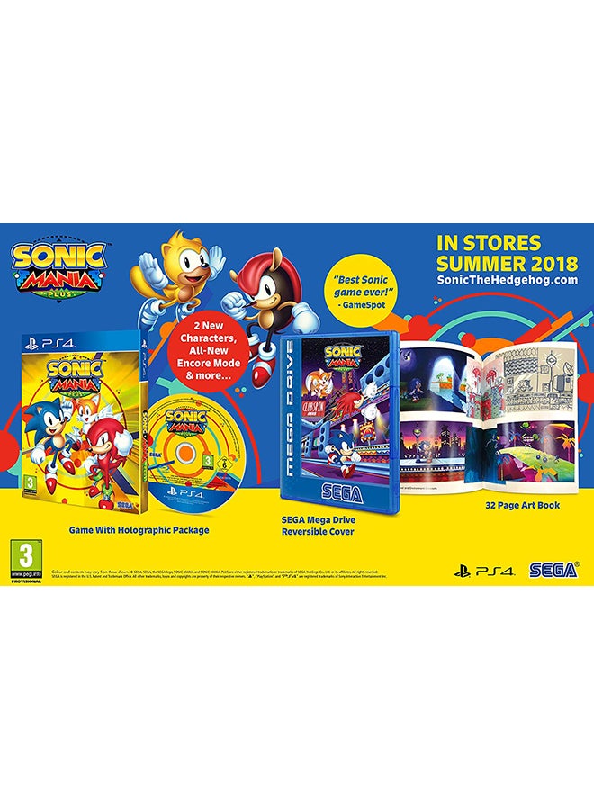 Sega - Sonic Mania (Intl Version) - Arcade & Platform - PlayStation 4 (PS4) - Image 1