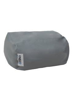 Mighty Puff Leather Bean Bag Grey 60×64×36cm