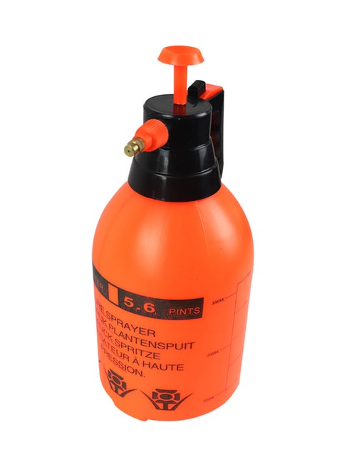 Hand-Pressure Hand Pump Pressure Sprayer Bottle Orange 342grams