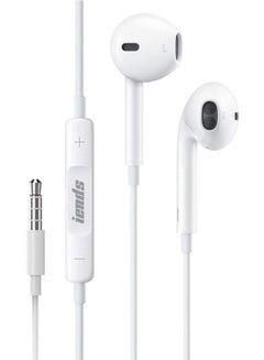 iends In-Ear Premium Quality Earphone With Mic White  - Image 1