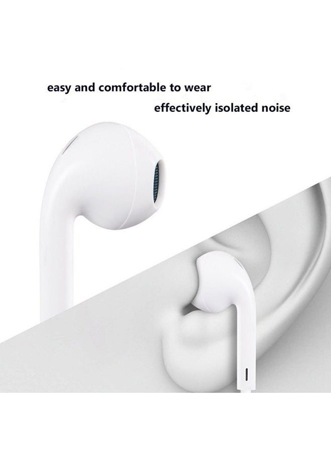 آيندز سماعة أذن داخلية فائقة الجودة ومزودة بميكروفون أبيض - Image 3