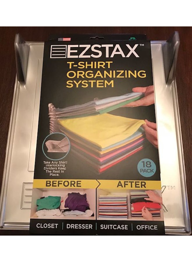 يوب فان منظم خزانة مكون من 18 مقصورة شفاف 11سم - Image 3