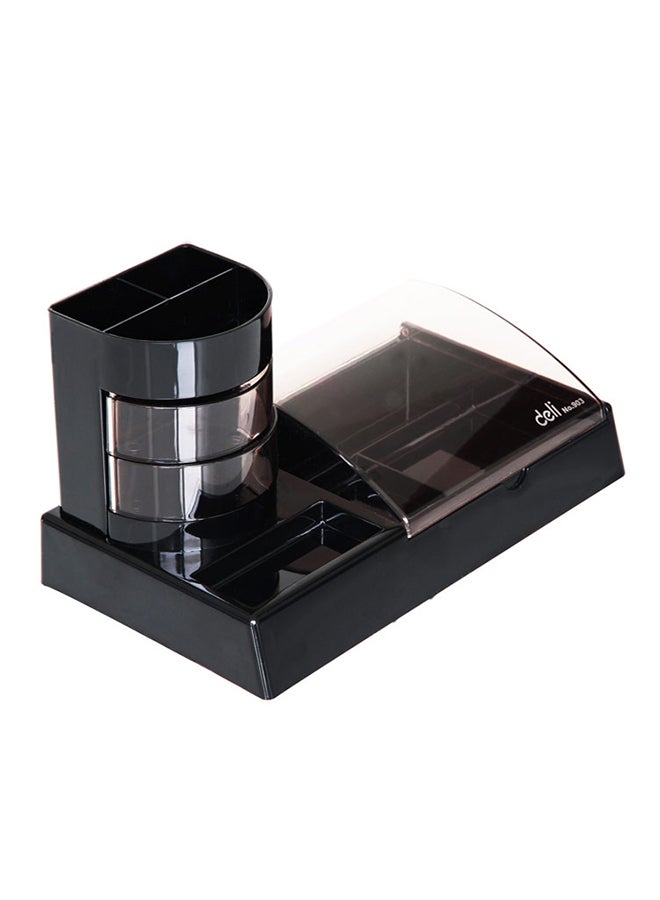 Deli Combination Office Pen Holder Black - Image 2