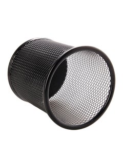 Deli Circular Mesh Pen Holder Black  - Image 2