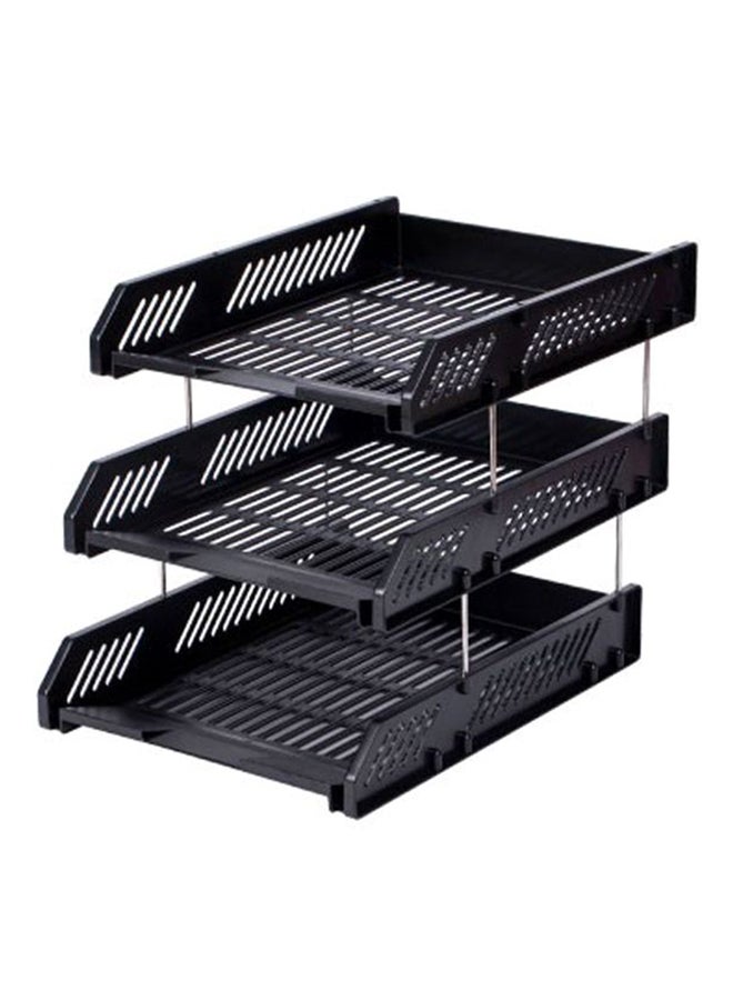 ديلي درج مستندات مكوّن من 3 طبقات أسود - Image 1