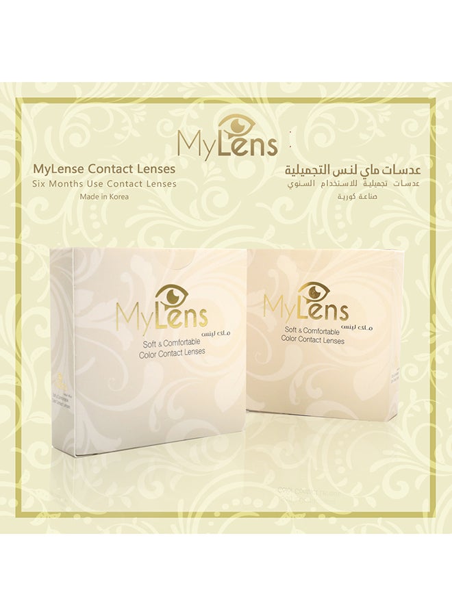ماي لينس عدسات لاصقة بلون أخضر فاتح تستخدم لمرة واحدة صالحة ل 6 أشهر. - Image 3