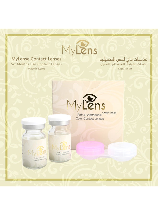 ماي لينس عدسات لاصقة بلون أخضر فاتح تستخدم لمرة واحدة صالحة ل 6 أشهر. - Image 4