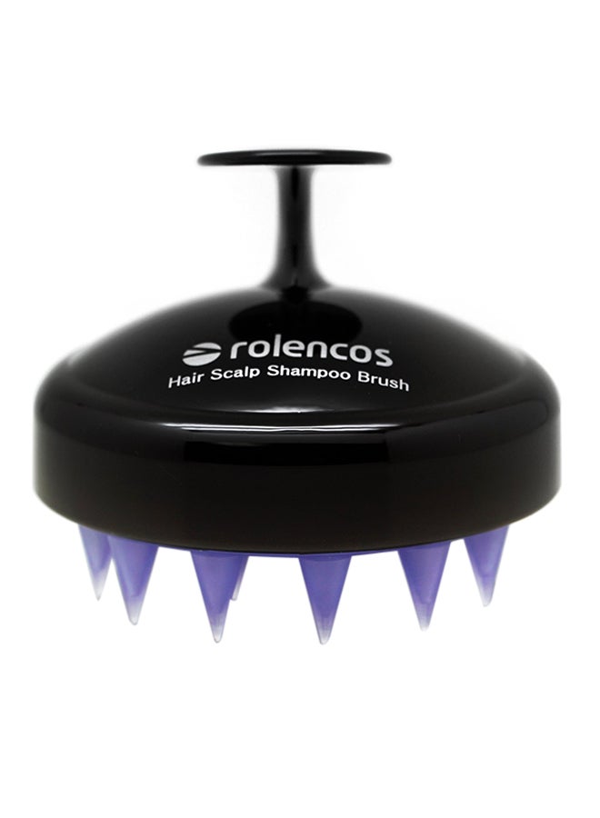 رولينكوس فرشاة شامبو لتدليك فروة الرأس الأسود / الأزرق 6.35*6.35*6.35سم - Image 1