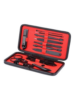 Beauenty Stainless Steel Nail Clipper Kit Nail Tools Manicure Set Black/Red Black/Red  - Image 2
