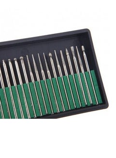 Beauenty Nail Art Tool 30Pcs Drills Bits Kit Electric Manicure Pedicure Set Silver  - Image 3