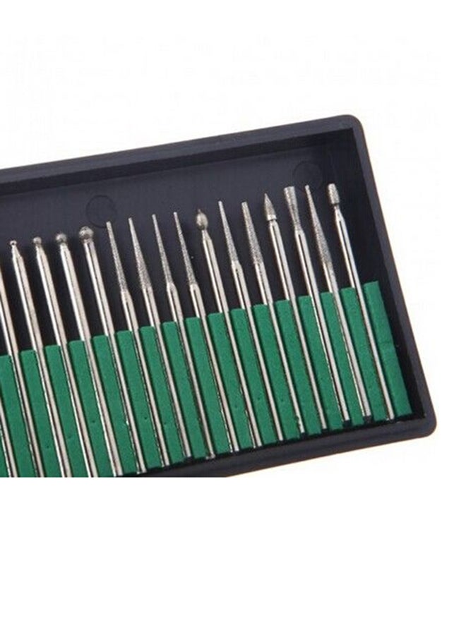 Beauenty Nail Art Tool 30Pcs Drills Bits Kit Electric Manicure Pedicure Set Silver  - Image 3