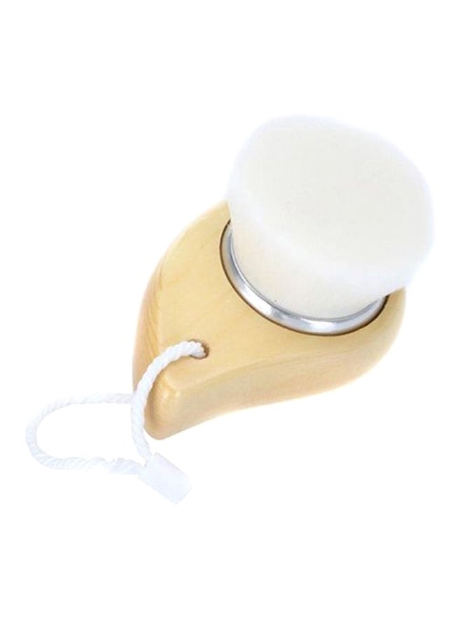 بيوينتي فرشاة تنظيف الوجه وتدليكه والاعتناء به مثل المنتجعات الصحية مع مقبض خشبي - Image 2