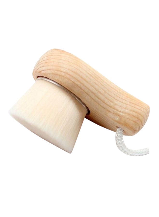 بيوينتي فرشاة تنظيف الوجه وتدليكه والاعتناء به مثل المنتجعات الصحية مع مقبض خشبي - Image 3