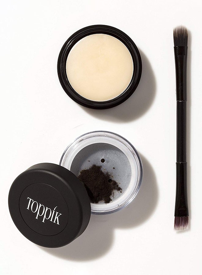 Toppik - Brow Building Fibers Set Dark Brown - Image 1