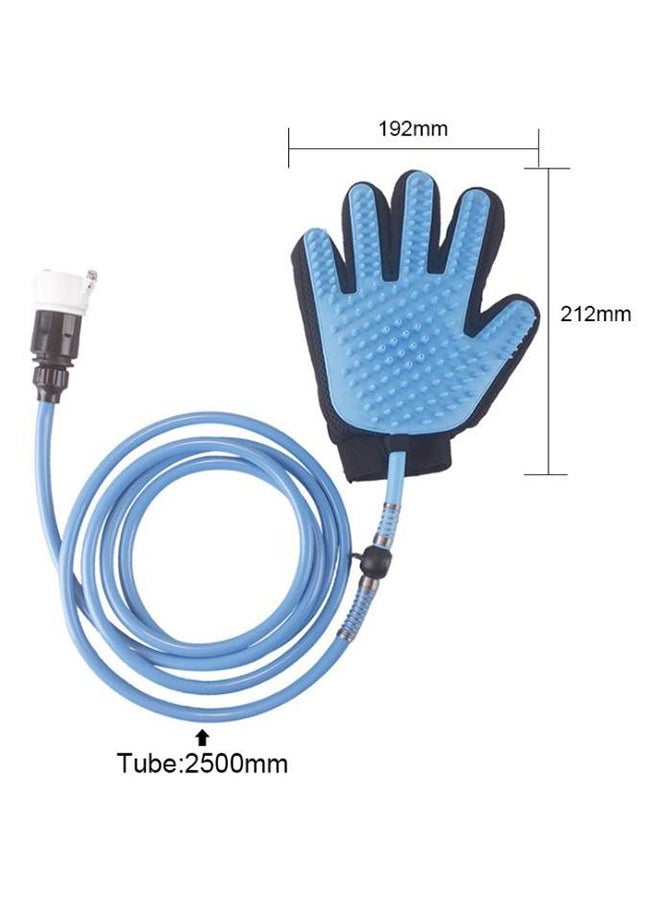 قفاز إزالة الشعر المتساقط والغبار بعمق للحيوانات الأليفة مع خرطوم ماء Medium - Image 2