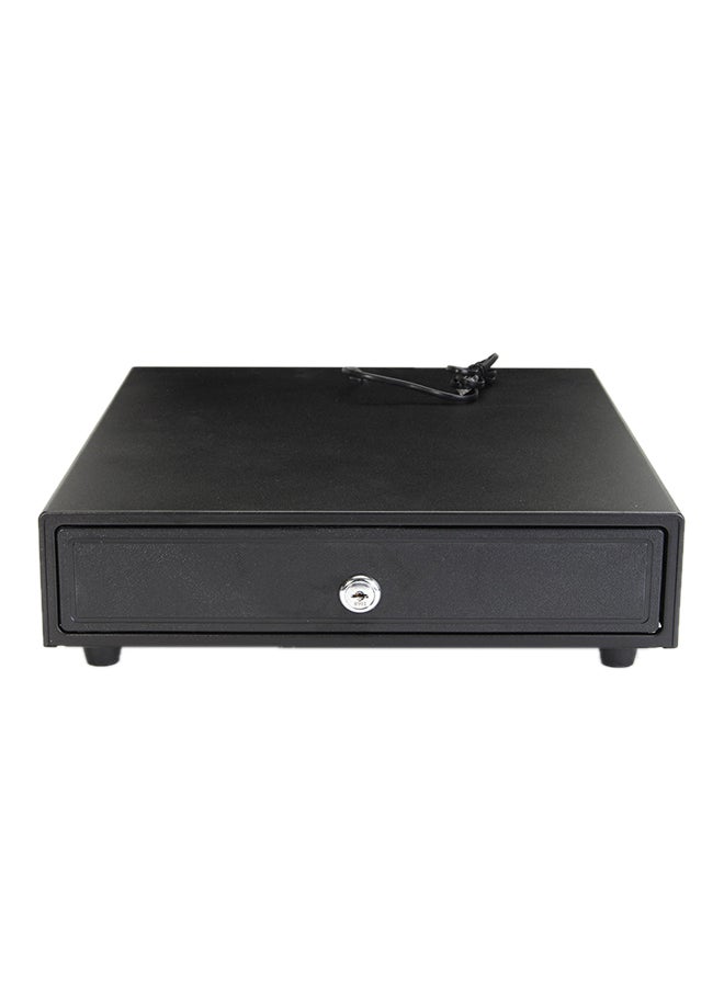 Heavy Duty Manual Electronic Cash Drawer Box Black - Image 2