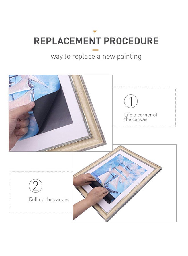 FUNLIFE Decorative Wall Painting With Frame Multicolour - Image 2