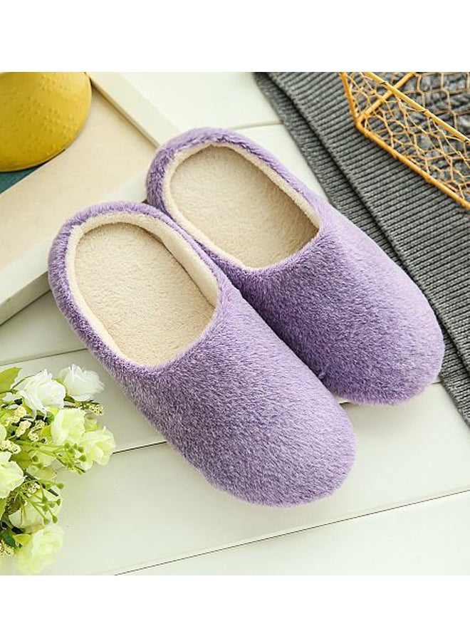 Generic - New Soft Plain Slippers Purple - Image 1