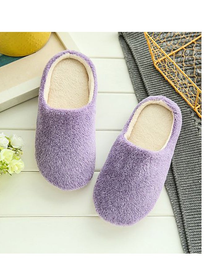 Generic - New Soft Plain Slippers Purple - Image 1