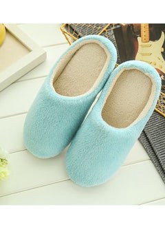 Generic New Soft Plain Slippers Blue  - Image 3