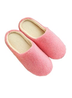 New Soft Plain Slippers Pink