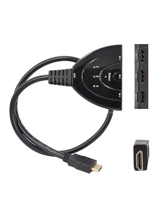 HDMI Switcher Switch Splitter Black