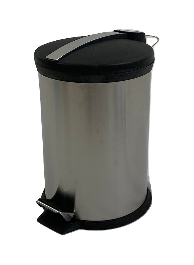 سلة نفيات أسود/ فضي 20لترات